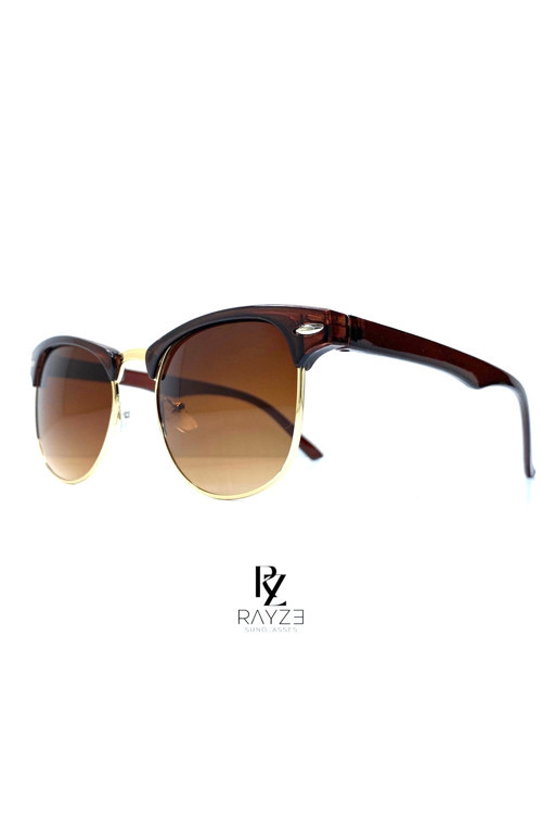Rayze Clubmaster Kahverengi Unisex Güneş Gözlüğü