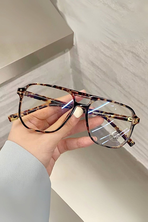 Mavi Işık Korumalı Unisex Gözlük Optik Uyumlu Blue Block Leopar Çerçeve
