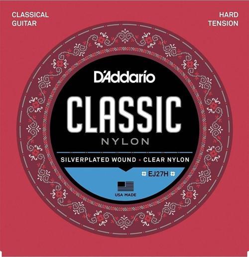 Daddarıo Klasik Gitar Tel Seti Ej27h (4/4), Sılverplated Wound, C (hard Tension)