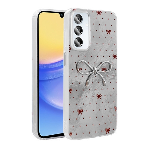 Galaxy A15 Kılıf Kamera Çıkıntılı Parlak Figürlü Shiny Happy Silikon Kapak
