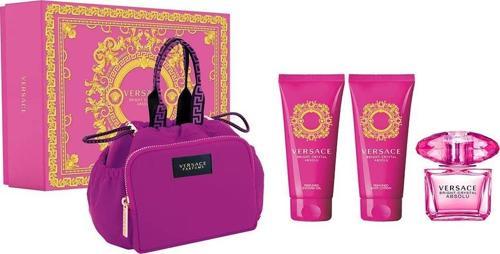 Bright Crystal Absolu Kadın Parfüm EDP 90ML Duş Jeli 100ML Vücut Losyonu 100ML Çanta Hediye Seti