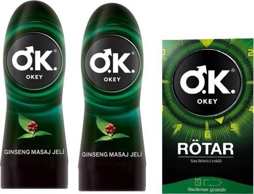 Ginseng Özlü Kayganlaştırıcı Ve Masaj Jeli 2 Adet 200ml + Rötar Prezervatif 10'lu