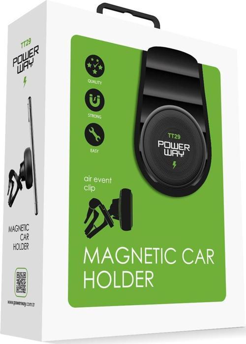 TT29 Araç İçi Mıknatıslı Premium Telefon Tutucu Havalandırma Izgarası Uyumlu