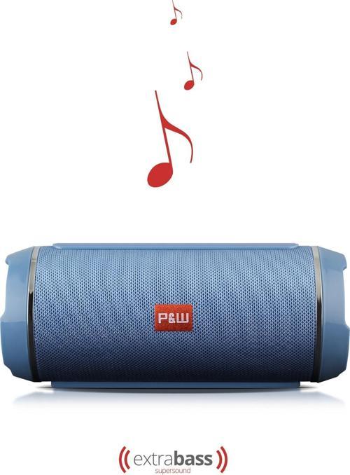 Wrx05 90 Db Sd Kart Aux Usb Girişli Mavi Kablosuz Bluetooth Speaker Hoparlör Ses Bombası Fm Radyo