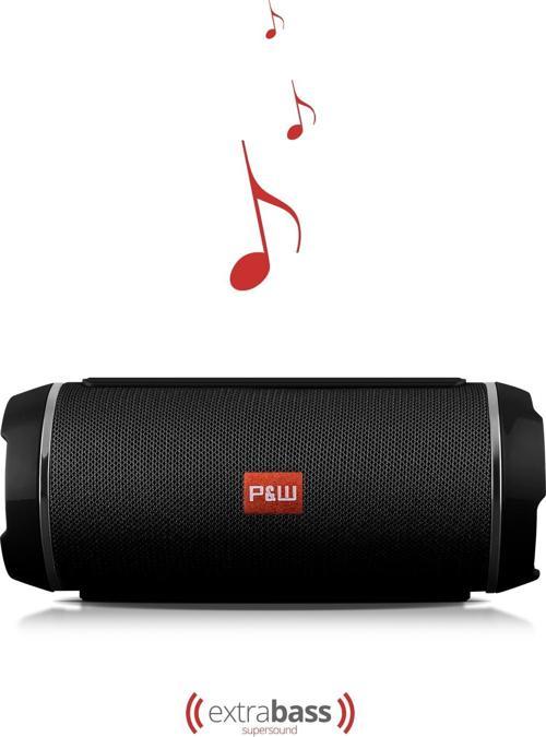 WRX05 90 dB SD Kart Aux Usb Girişli Siyah Kablosuz Bluetooth Speaker Hoparlör Ses Bombası FM Radyo