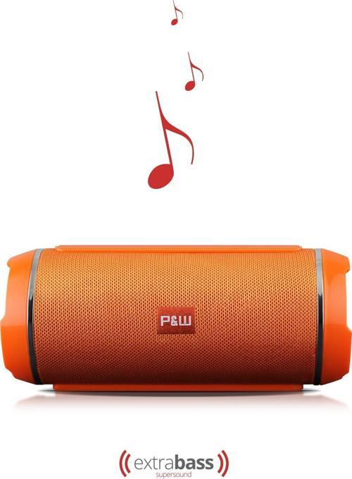 Wrx05 90 Db Sd Kart Aux Usb Girişli Turuncu Kablosuz Bluetooth Speaker Hoparlör Ses Bombası Fm Radyo