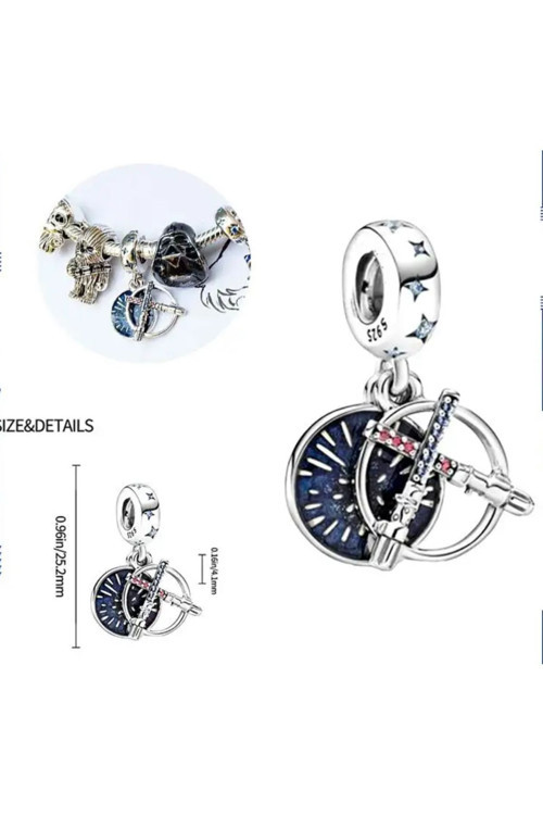 Star Wars Jedi Kılıcı 925 Ayar Gümüş Charm