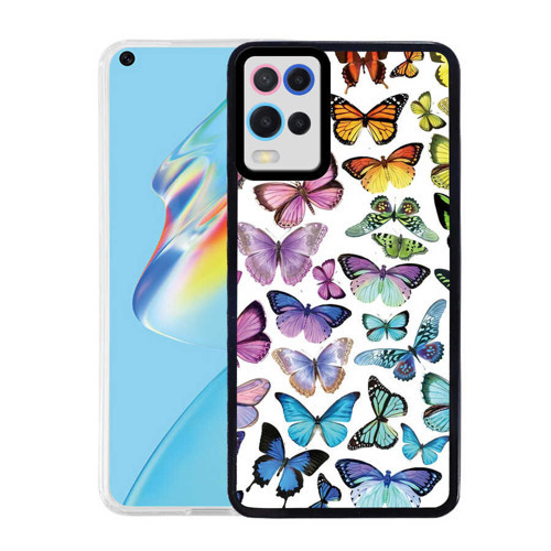 Oppo A54 4G Kılıf M-Fit Desenli Kılıf Butterfly No3