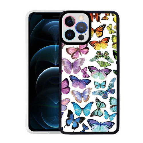Apple iPhone 13 Pro Kılıf M-Fit Desenli Kılıf Butterfly No3