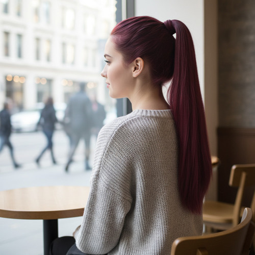 Miku Design Fiber Sentetik Sihirli At Kuyruğu / Kızıl Kahve