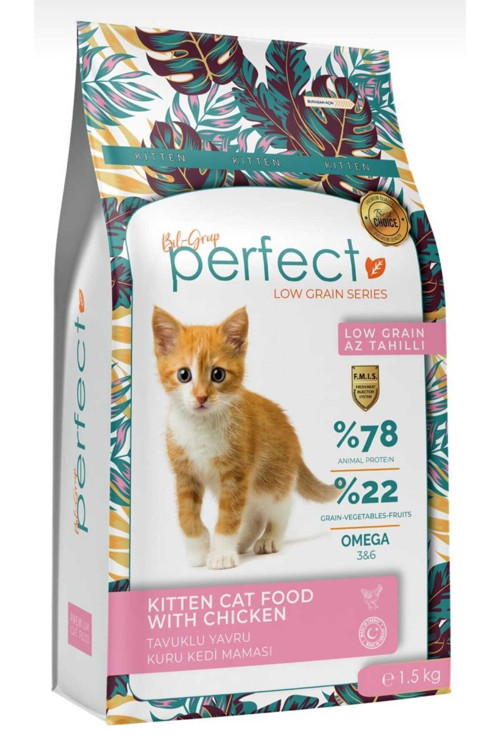 Cat Plus , Az Tahıllı/Düşük Tahıllı Yavru Kedi Maması 1,5 Kg. Süper Premium Kalite