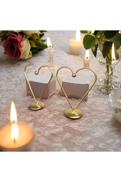 Metal Kalp Şekilli İkili Set Dekor | Kalp Biblo | Couple Kalp | Sevgililer Günü Hediyesi