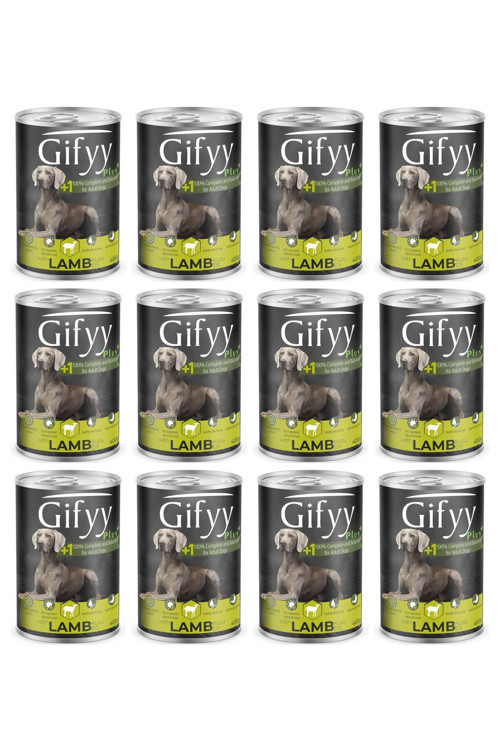 Plus Kuzu Etli Köpek Konservesi 400 Gr 12'li