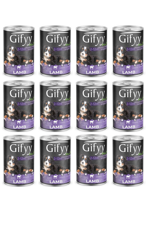 Yavru Köpek Kuzu Etli 400 Gr 12 'li