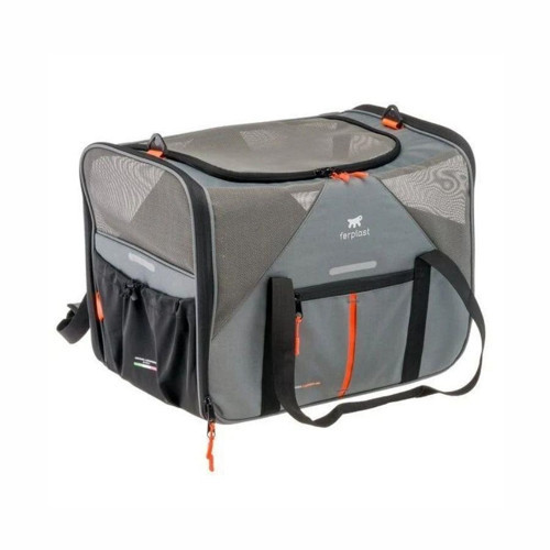 Voyager 350 Kedi ve Köpek Kumaş Taşıma Çantası Gri 45x30x33 cm