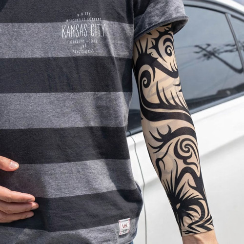 Büro Ev Ofis İnsanı için 2ADET 3D Baskılı Giyilebilir Biçim Kol Bacak Dövmesi