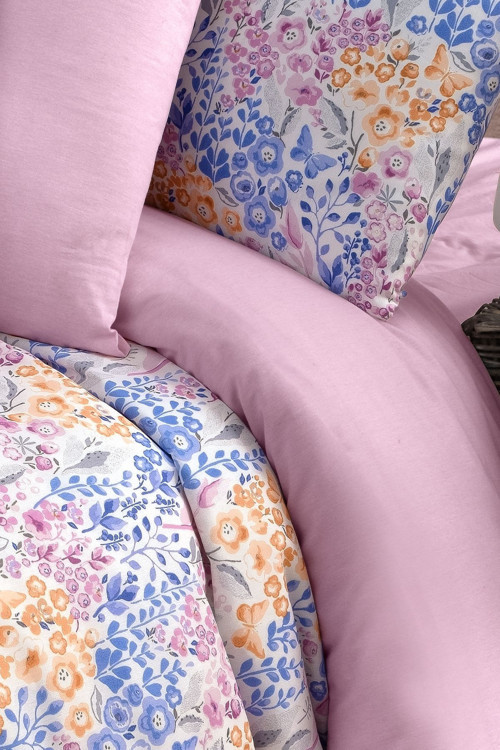 Mystoryhome Mystory Home Lastikli Çarşaflı Çift Kişilik Nevresim Takımı Colore 3