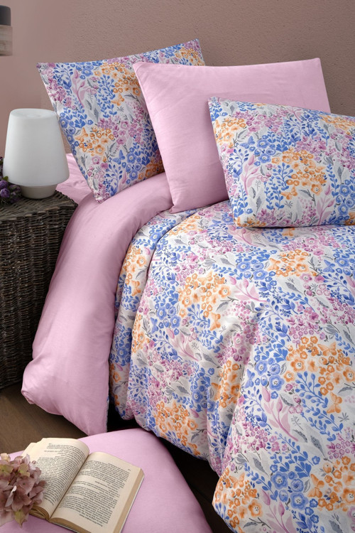Mystoryhome Mystory Home Lastikli Çarşaflı Çift Kişilik Nevresim Takımı Colore 4