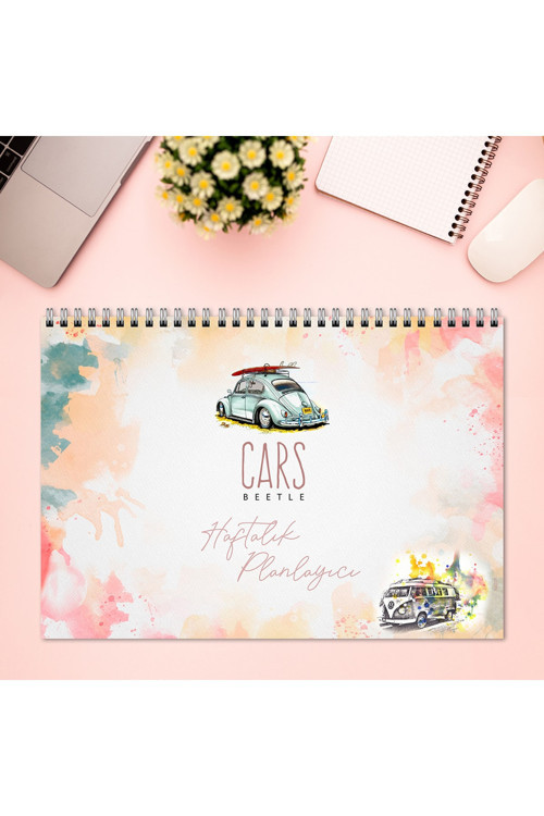 A4 Haftalık Planlayıcı Cars Beetle