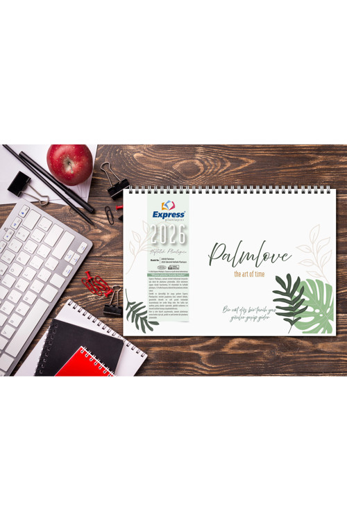 2026 Takvim A4 Ebat 53 Haftalık Planlayıcı Palmlove
