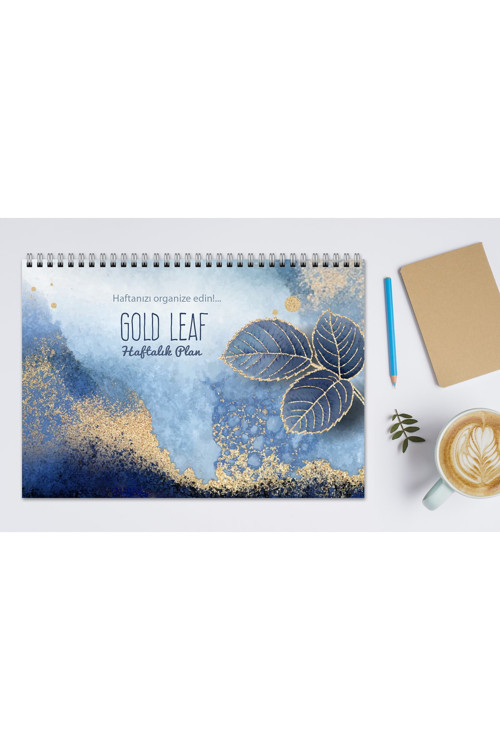 A4 Haftalık Planlayıcı Gold Leaf
