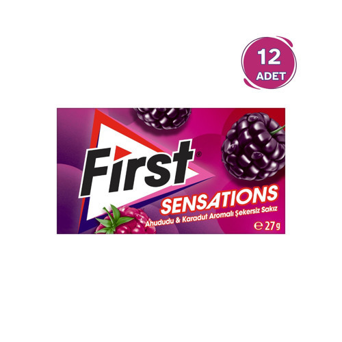 Sensations Ahududu & Karadut Aromalı Sakız 27 gr - 12 Adet
