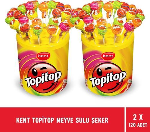 Topitop Meyve Sulu Şekerleme 120'li Kavanoz - 2 Adet