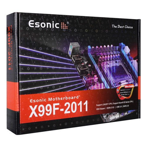 Boxd X99F-2011EK Intel Socket 2011-v3 Xeon E5 DDR4 DIMMs slots, MAX.64GB Intel H81 X99 Chipset Anakart