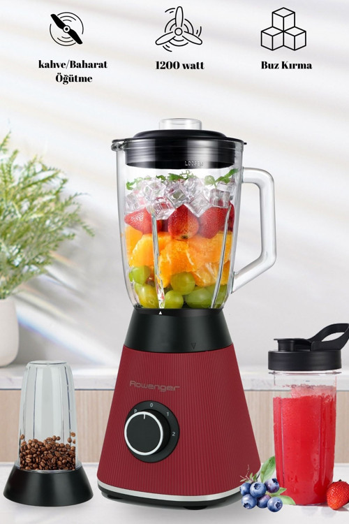 3in1 1200 watt Smoothie Blender Kişisel Blender Cam Sürahi Blender Meyve Sıkacağı