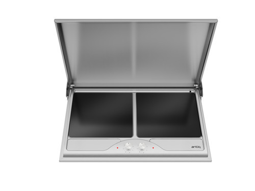 Savor Serisi Düz - Düz Camlı Inox Elektrikli Barbekü
