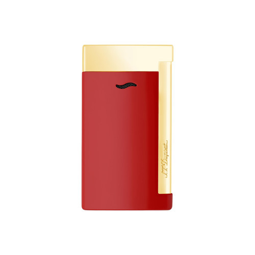 027774 St Dupont Slim-7 Chrome Dragon Red Çakmak
