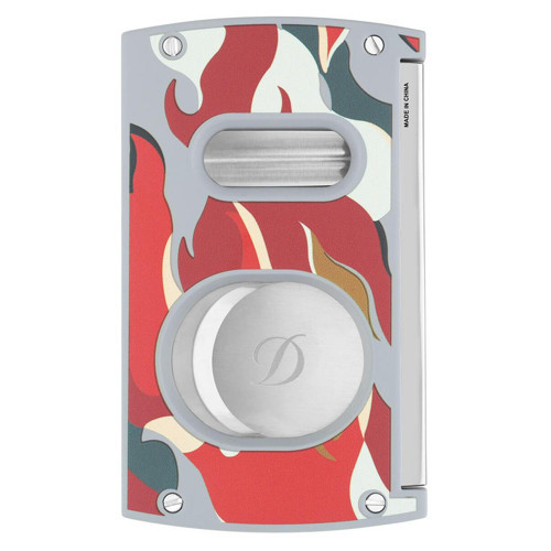 003451R St Dupont Camo Kırmızı Çift Bıçaklı Puro Kesici