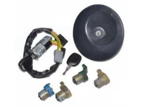 Kontak Anahtar Setı (Kontak+5 Sıfre+Depo Kapağı) Renault Kangoo 03- (1 Ad )