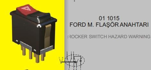 Flaşör Anahtarı (Ford F900) Ym (1 Ad )