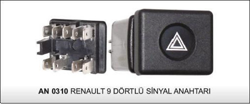 Anahtar Flaşör Renault 9 (1 Ad )
