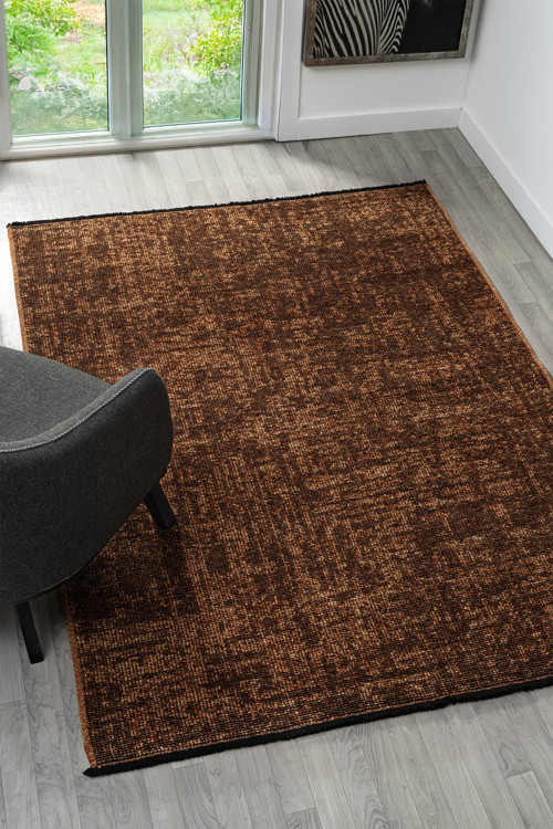 Antik Taba Halı Yıkanabilir Kaymaz Taban Şönil Kilim Dokuma Pamuk Taban Kilim 10101A