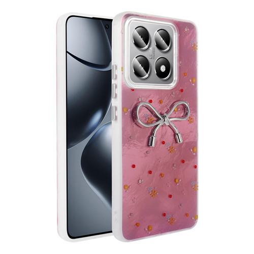 Xiaomi 14T Kılıf Kamera Çıkıntılı Parlak Figürlü Shiny Happy Silikon Kapak
