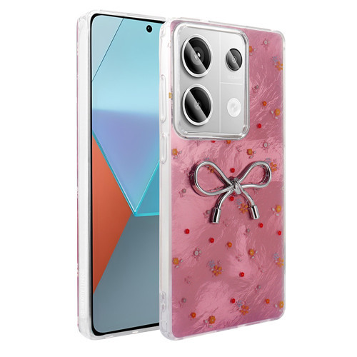 Redmi Note 13 Pro 4G Kılıf Kamera Çıkıntılı Parlak Figürlü Shiny Happy Silikon Kapak