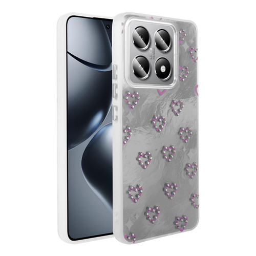 Xiaomi 14T Kılıf Kamera Çıkıntılı Parlak Figürlü Shiny Happy Silikon Kapak