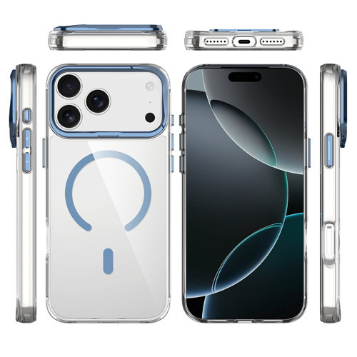iPhone 17 Pro Max Kılıf Magsafe Şarj Özellikli Kamera Standlı Airbagli Leke Tutmaz Lüx Kapak