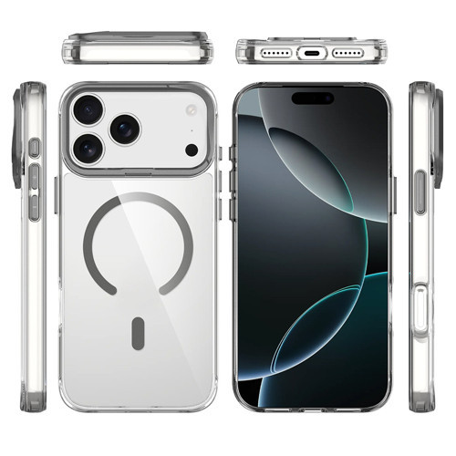 iPhone 17 Pro Max Kılıf Magsafe Şarj Özellikli Kamera Standlı Airbagli Leke Tutmaz Lüx Kapak
