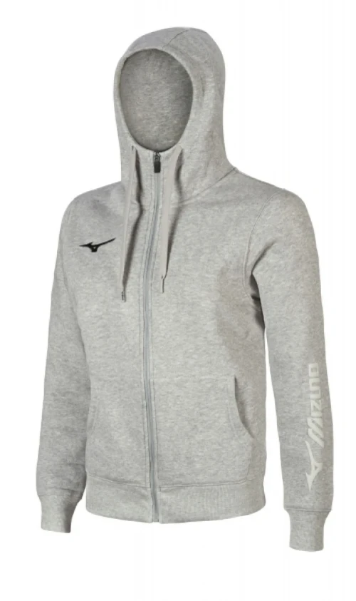 Sweat Fermuarlı Kapüşonlu Erkek Sweatshirt Gri
