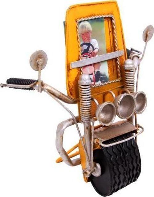 Dekoratif Metal Çerçeve Motosiklet Temalı Hediyelik