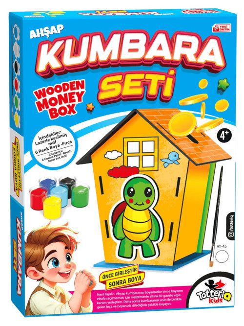 Oyuncak Ahşap Kumbara Seti - Standart Standart