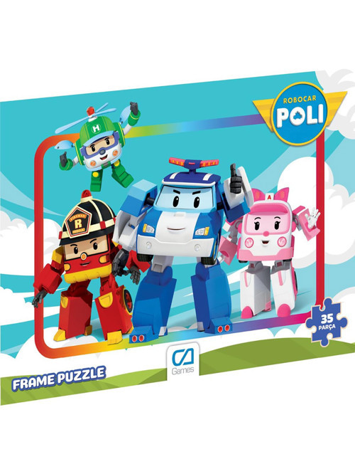 Robocar Puzzle Frame 35 Parça - Standart Standart