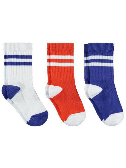 Civil Boys Renkli Basic 3 Lü Set 2 9 Yaş Soket Çorap - Standart 12-13 Yaş