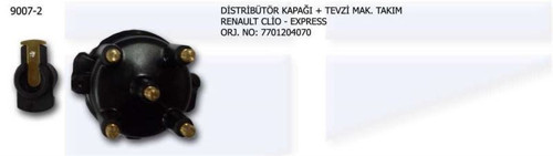 Distrübitör Kapağı+Tevzi Makarası Kit Renault Clıo-Expres (1 Ad )