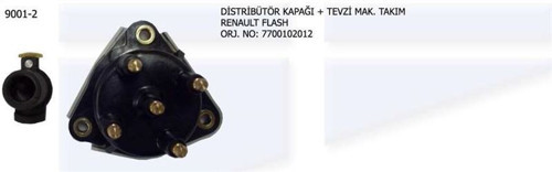 Distrübitör Kapağı+Tevzi Makarası Kit Renault Flash (1 Ad )