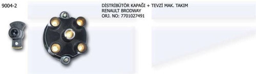 Distrübitör Kapağı+Tevzi Makarası Kit Renault R9 Brodway (1 Ad )