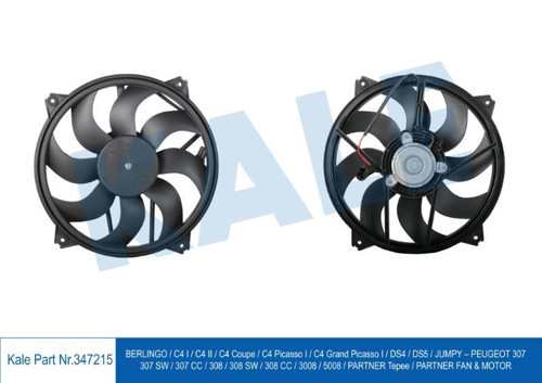 Fan Motoru Motor Peugeot 307/ 308 / 3008 / 5008 / Partner Tepee Berlıngo C4 I-Iı / C4 Pıcasso I / Ds4 /Ds5 (1 Ad )